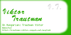 viktor trautman business card